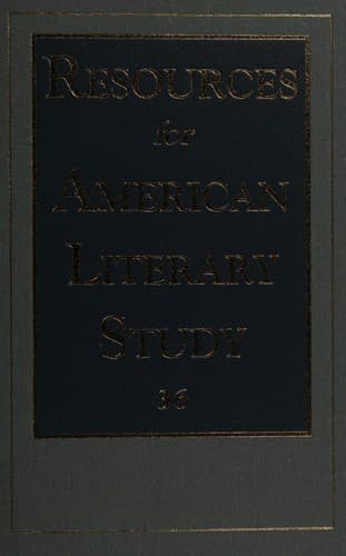 Tapa de Resources for American literary study