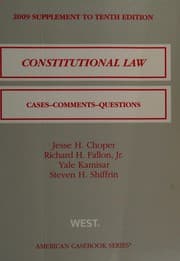 Tapa de Constitutional law 2009