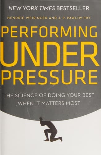 Tapa de Performing under pressure