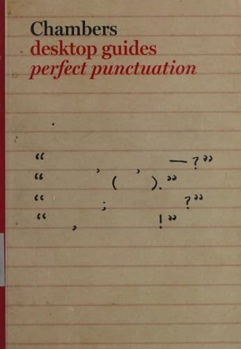 Tapa de Chambers perfect punctuation