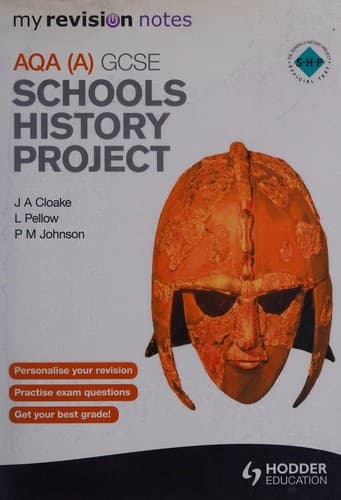 Tapa de AQA GCSE schools history project
