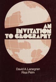 Tapa de An invitation to geography
