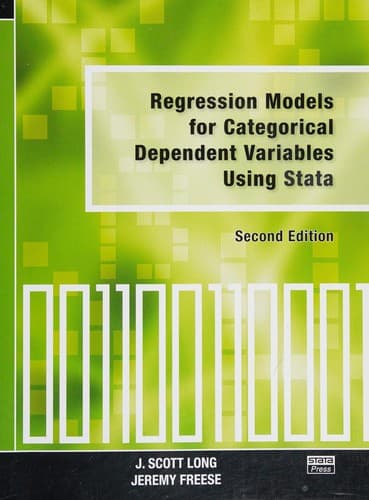 Tapa de Regression models for categorical dependent variables using Stata