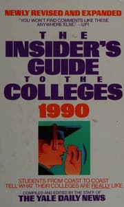 Tapa de Insider's Guide to the Colleges, 1990