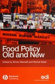 Tapa de Food policy old and new