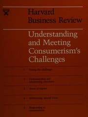 Tapa de Understanding and meeting consumerism's challenges