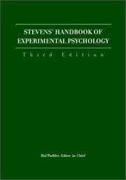 Tapa de Stevens' Handbook of Experimental Psychology