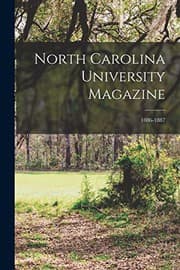 Tapa de North Carolina University Magazine; 1886-1887