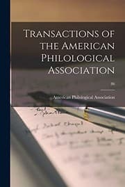 Tapa de Transactions of the American Philological Association; 86