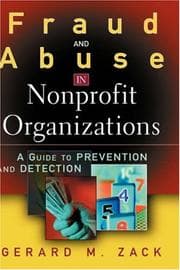Tapa de Fraud and Abuse in Nonprofit Organizations