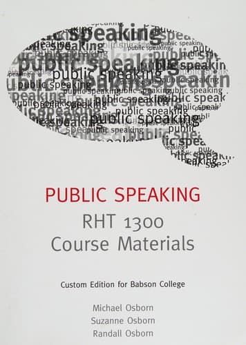 Tapa de Public speaking