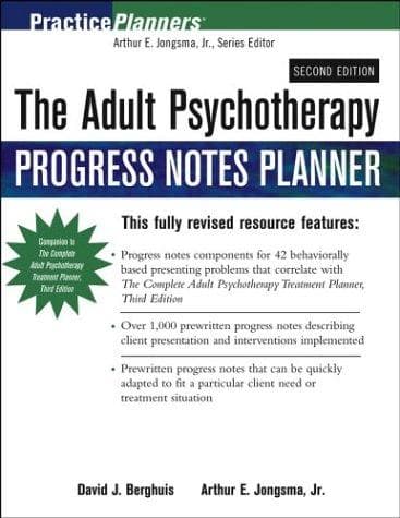 Tapa de The Adult Psychotherapy Progress Notes Planner (Practice Planners)