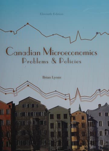 Tapa de Canadian Microeconomics