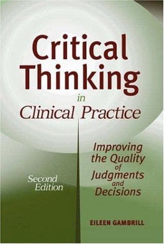 Tapa de Critical thinking in clinical practice