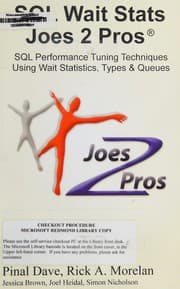 Tapa de SQL wait stats Joes 2 pros®