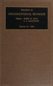 Tapa de Research in organizational behaviour