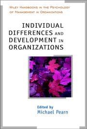 Tapa de Individual Differences and Development in Organisations