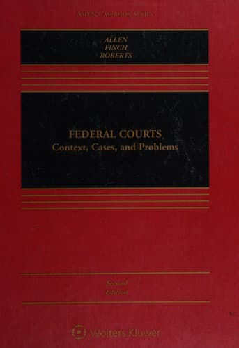 Tapa de Federal courts