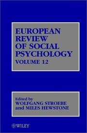Tapa de European Review of Social Psychology