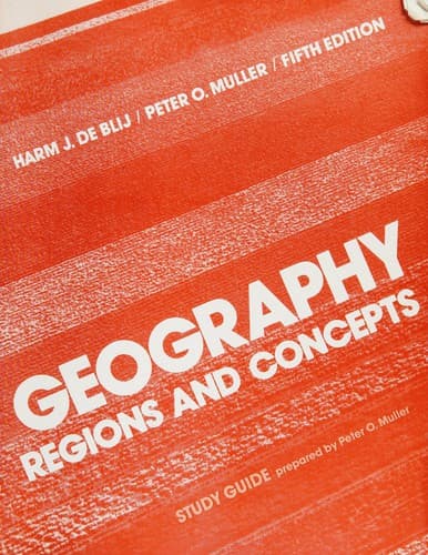 Tapa de Study Guide to Accompany Geography