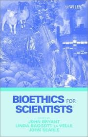Tapa de Bioethics for scientists