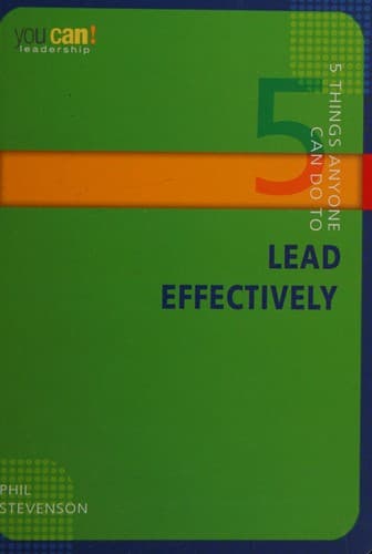 Tapa de 5 things anyone can do to lead effectively