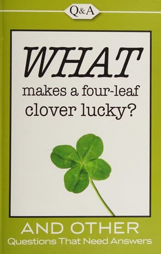 Tapa de WHAT makes a four-leaf clover lucky?