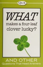 Tapa de WHAT makes a four-leaf clover lucky?