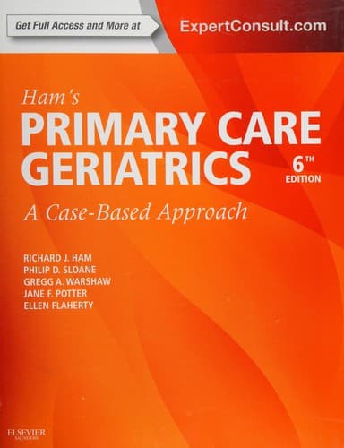 Tapa de Primary Care Geriatrics