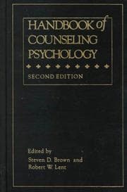 Tapa de Handbook of Counseling Psychology