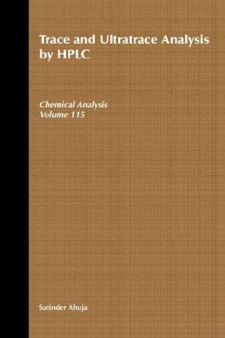 Tapa de Trace and ultratrace analysis by HPLC