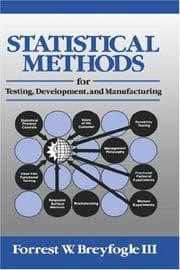 Tapa de Statistical methods for testing, development, and manufacturing