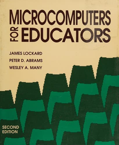 Tapa de Microcomputers for educators