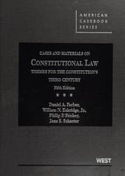 Tapa de Cases and materials on constitutional law