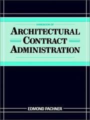 Tapa de Architectural contract administration