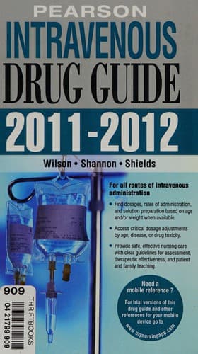 Tapa de Pearson intravenous drug guide 2011-2012