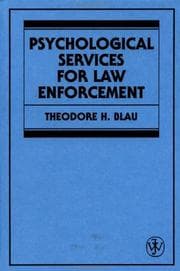 Tapa de Psychological services for law enforcement