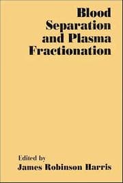 Tapa de Blood separation and plasma fractionation