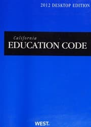 Tapa de California education code