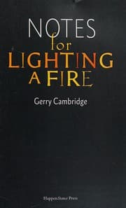 Tapa de Notes for l ighting a fire
