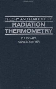 Tapa de Theory and practice of radiation thermometry