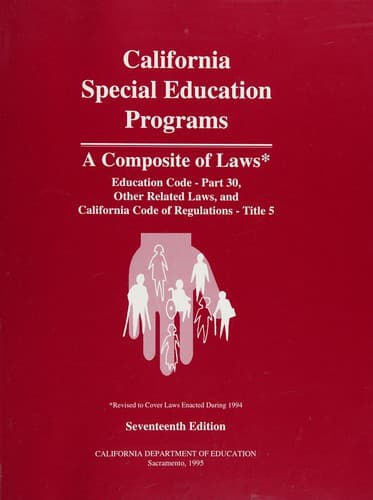Tapa de California special education programs
