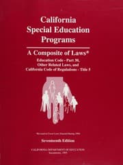 Tapa de California special education programs