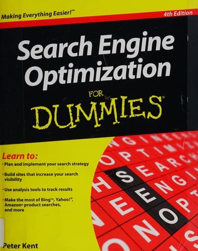 Tapa de Search engine optimization for dummies
