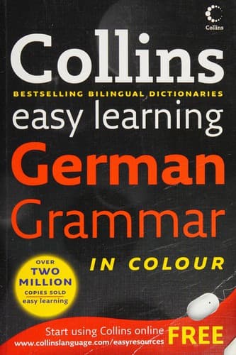 Tapa de Collins German grammar