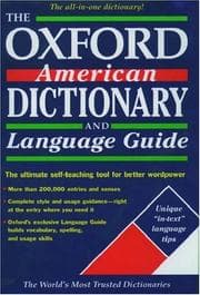 Tapa de The Oxford American dictionary and language guide