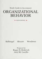 Tapa de ORGANZTNL BEHAVIOR ED6 SG