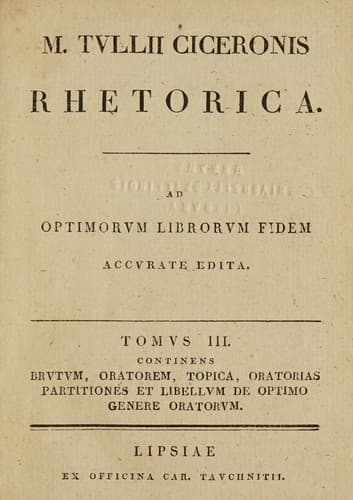 Tapa de M. Tvllii Ciceronis opera