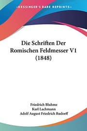 Tapa de Die Schriften Der Romischen Feldmesser V1