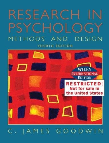 Tapa de Research in psychology